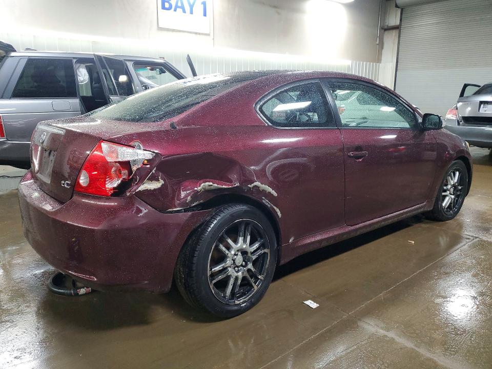 2005 Scion Tc VIN JTKDE177250054072 COPART salvage auction — REAR END, Il - Salvage Certificate, sold $350 on 2026-07-21 (photo 3)