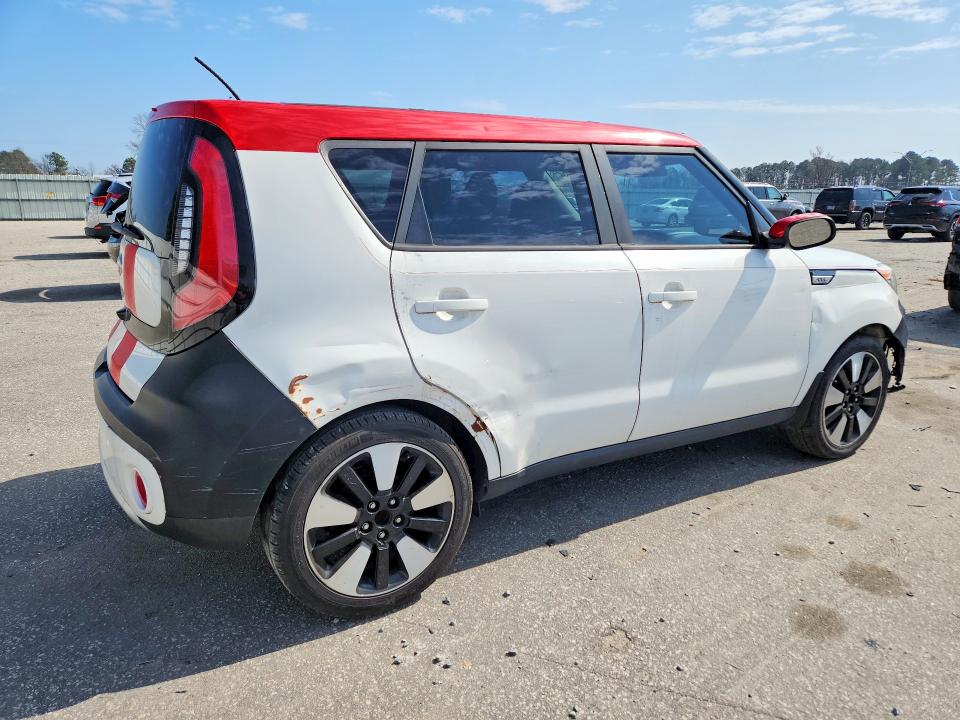 2017 Kia Soul VIN KNDJP3A5XH7446218 COPART salvage auction — VANDALISM, Nc - Salvage Certificate Of Title, sold $625 on 2026-07-14 (photo 3)