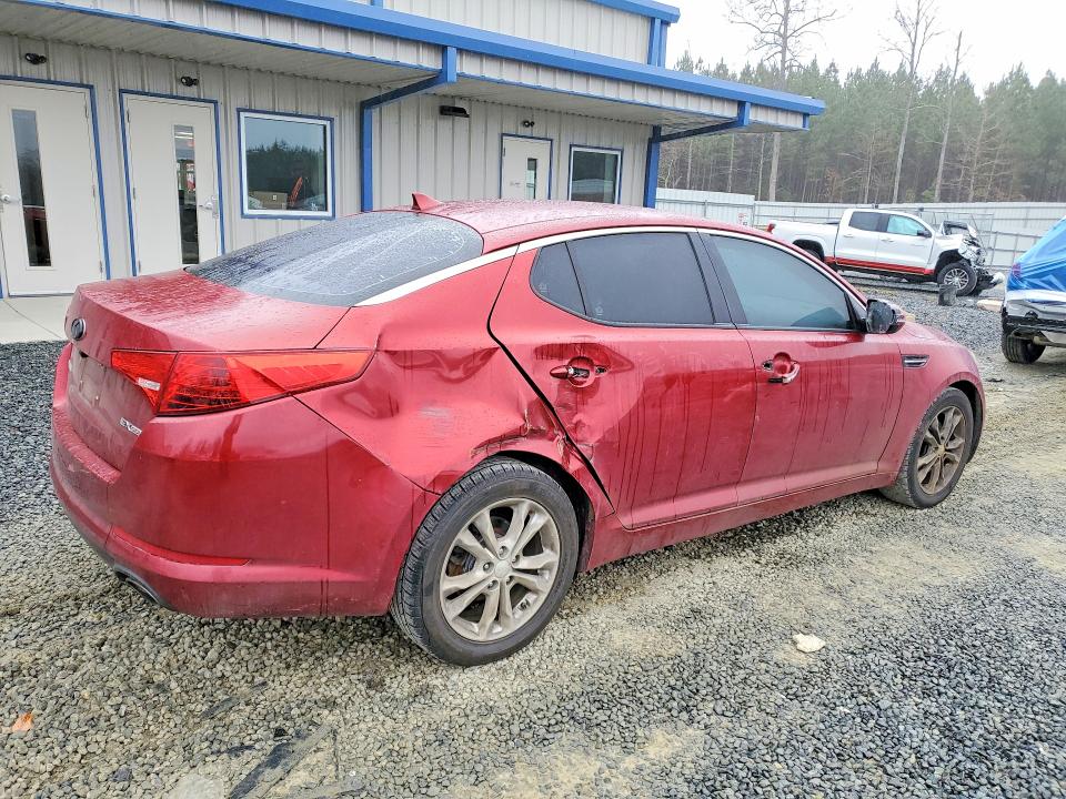 2013 Kia Optima VIN 5XXGN4A75DG210133 COPART salvage auction — REAR END, Nc - Salvage Certificate Of Title, sold $2,050 on 2026-07-02 (photo 3)