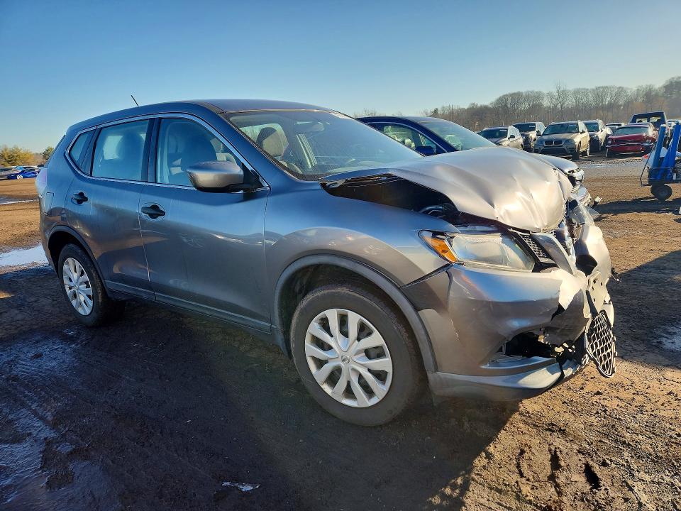 2016 Nissan Rogue VIN KNMAT2MVXGP712921 COPART salvage auction — FRONT END, Salvage Title, sold $500 on 2026-07-24 (photo 4)