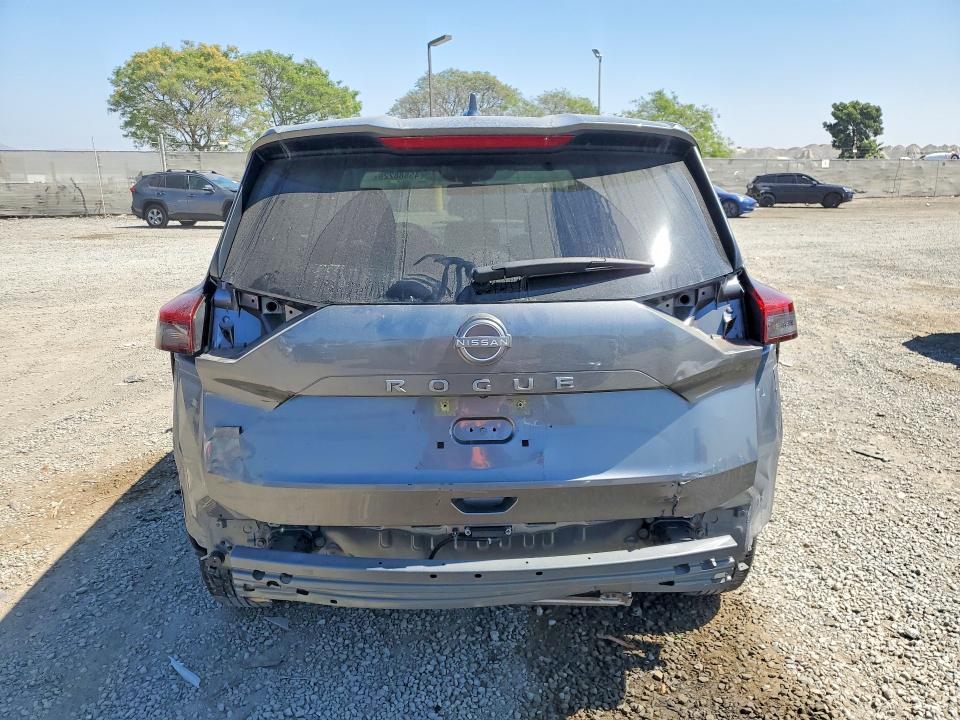 2025 Nissan Rogue VIN JN8BT3BA9SW001109 COPART salvage auction — FRONT END, Ca - Salvage Certificate, sold $6,500 on 2026-07-31 (photo 6)