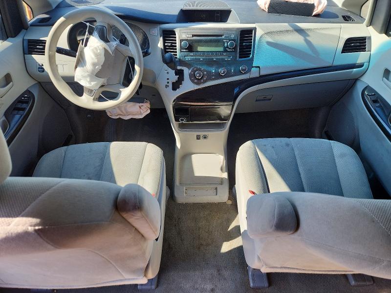 2011 Toyota Sienna VIN 5TDKA3DC7BS008270 COPART salvage auction — FRONT END, Va - Cert Of Title - Salvage, sold $1,250 on 2026-07-31 (photo 8)