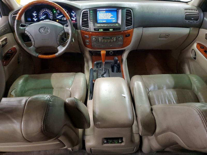 2004 Lexus Lx 470 VIN JTJHT00W343543665 COPART salvage auction — FRONT END, Ct - Certificate Of Title (P), sold $6,000 on 2026-07-27 (photo 8)
