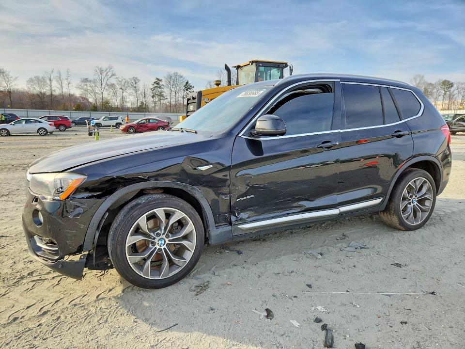 2017 BMW X3 VIN 5UXWX9C56H0T01576 COPART salvage auction — SIDE, Sc - Cert Of Title-Salvage, sold $2,350 on 2026-07-15 (photo 1)