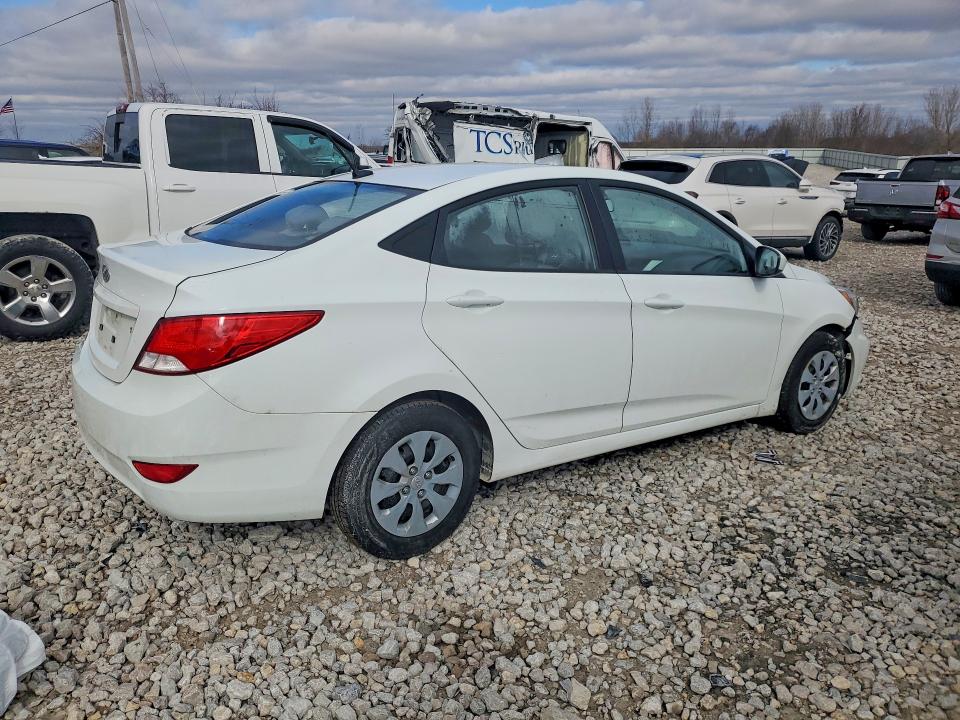 2016 Hyundai Accent VIN KMHCT4AE4GU977131 COPART salvage auction — WATER/FLOOD, MI - CERT OF TITLE-SALVAGE FLOOD, sold $500 on 2026-07-02 (photo 3)