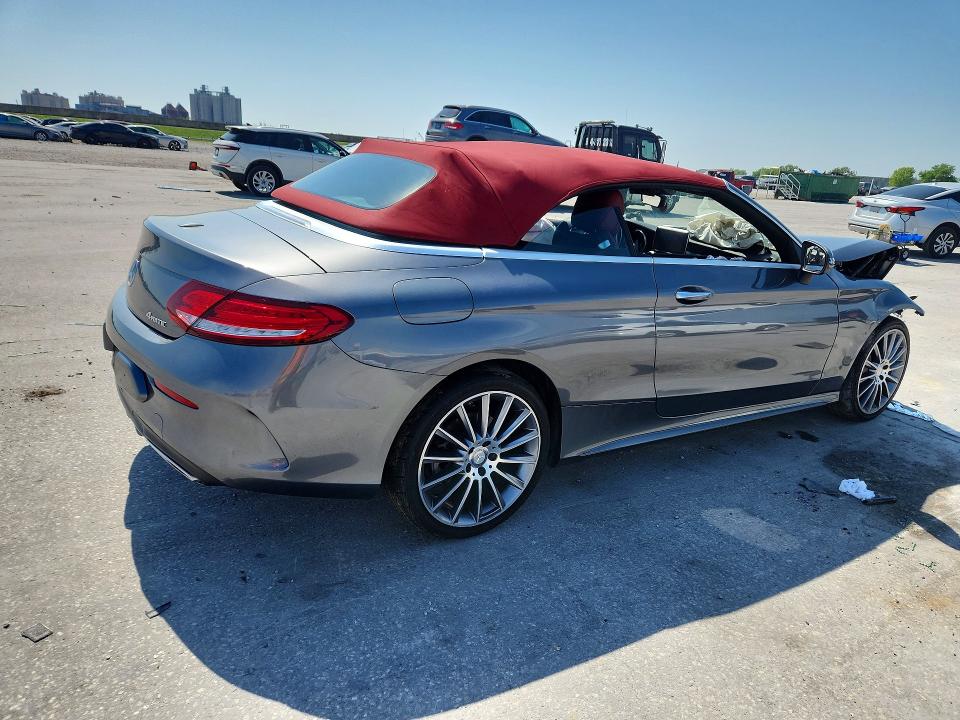 2017 Mercedes-benz C-klasse VIN WDDWK4KB8HF437608 COPART salvage auction — FRONT END, La - Cert Of Title-Salvage, sold $2,150 on 2026-07-08 (photo 3)
