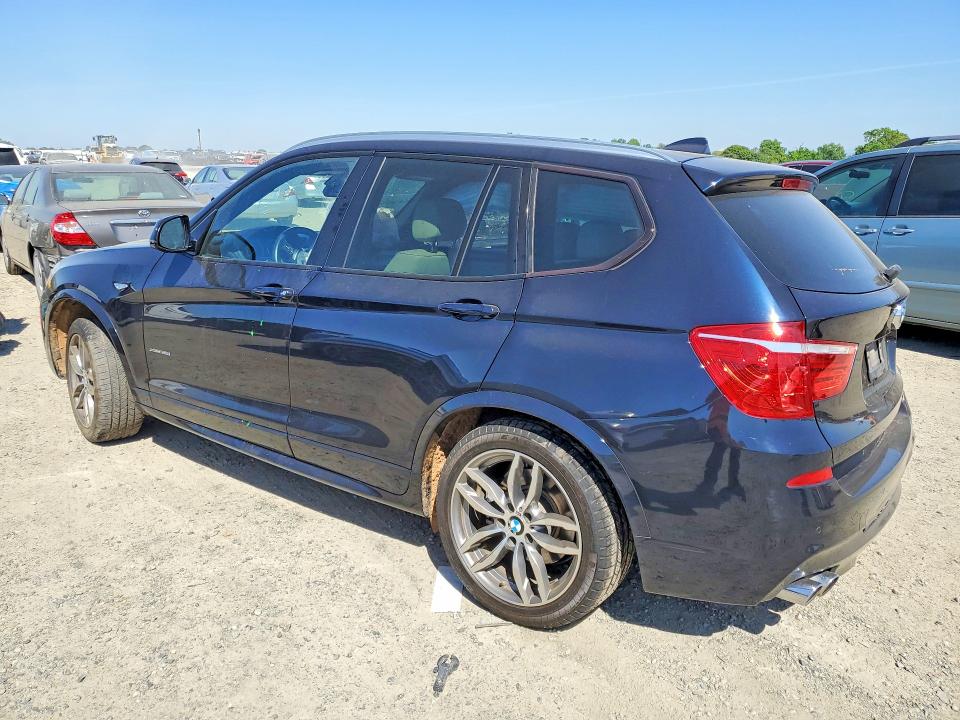 2017 BMW X3 VIN 5UXWX7C53H0U41332 COPART salvage auction — SIDE, CA - SALVAGE CERTIFICATE, sold $2,800 on 2026-07-14 (photo 2)