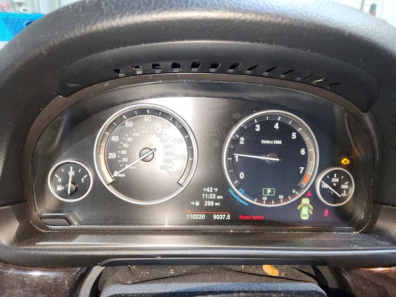 2014 BMW 5er VIN WBA5A7C5XED618555 COPART salvage auction — FRONT END, Nh - Cert Of Title-Salvage, sold $1,250 on 2026-07-04 (photo 9)