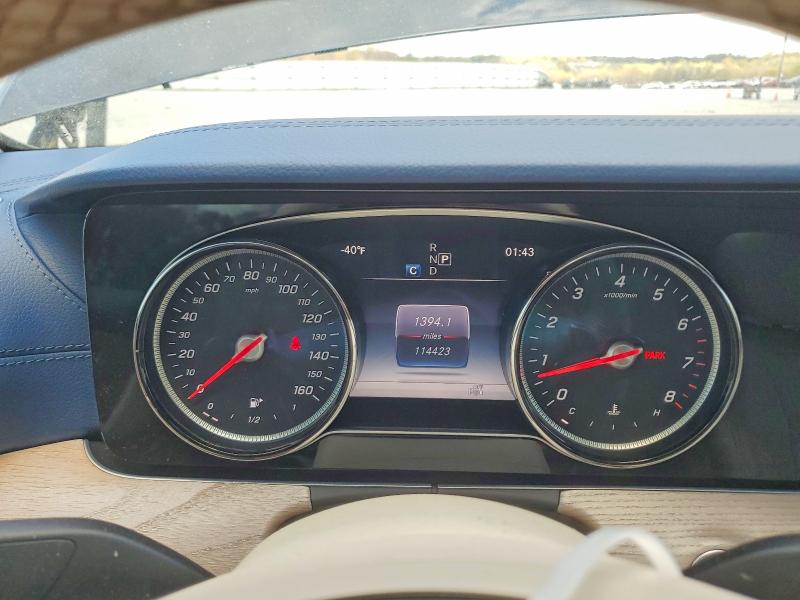 2018 Mercedes-benz E-class VIN WDD1J6FB8JF022457 COPART salvage auction — FRONT END, OH - CERT OF TITLE-SALVAGE, sold $250 on 2026-07-15 (photo 9)