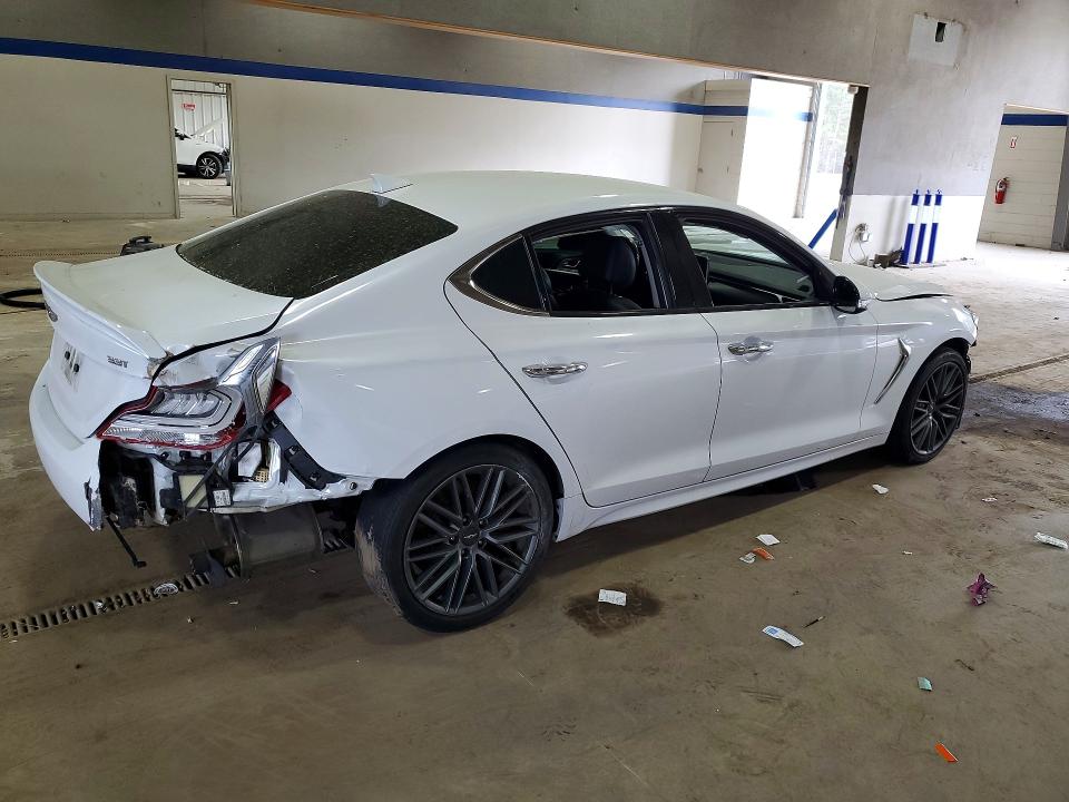 2019 Genesis G70 VIN KMTG54LE5KU014679 COPART salvage auction — FRONT END, VA - CERT OF TITLE - SALVAGE, sold $1,950 on 2026-07-24 (photo 3)