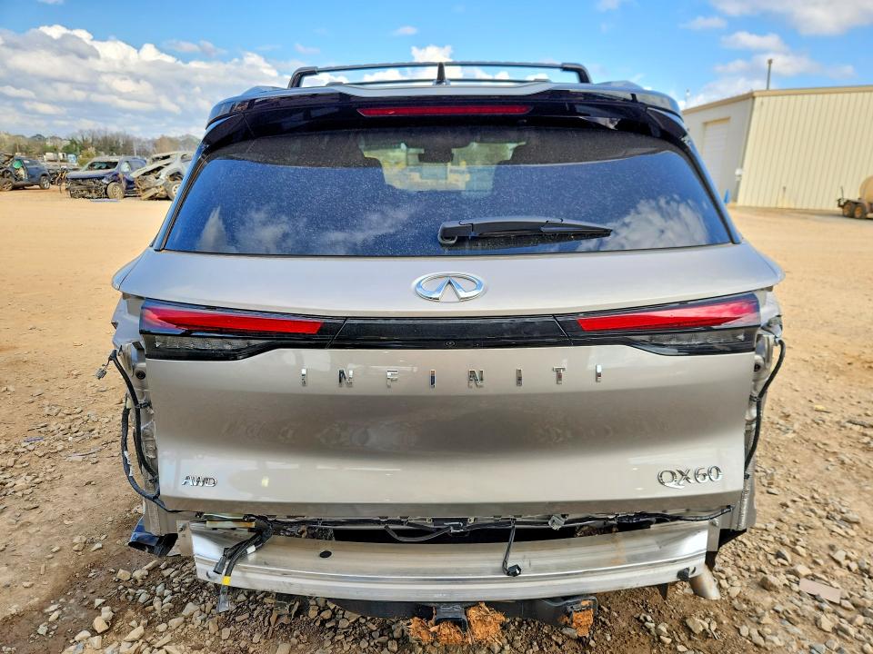 2025 Infiniti Qx60 VIN 5N1AL1HU8SC357724 COPART salvage auction — REAR END, Al - Cert Of Title-Salvage Title, sold $15,600 on 2026-07-22 (photo 6)