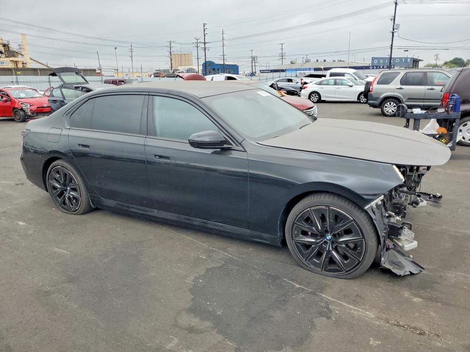 2024 BMW I7 VIN WBY43EJ00RCR66640 COPART salvage auction — FRONT END, Ca - Salvage Certificate, sold $30,250 on 2026-07-06 (photo 4)