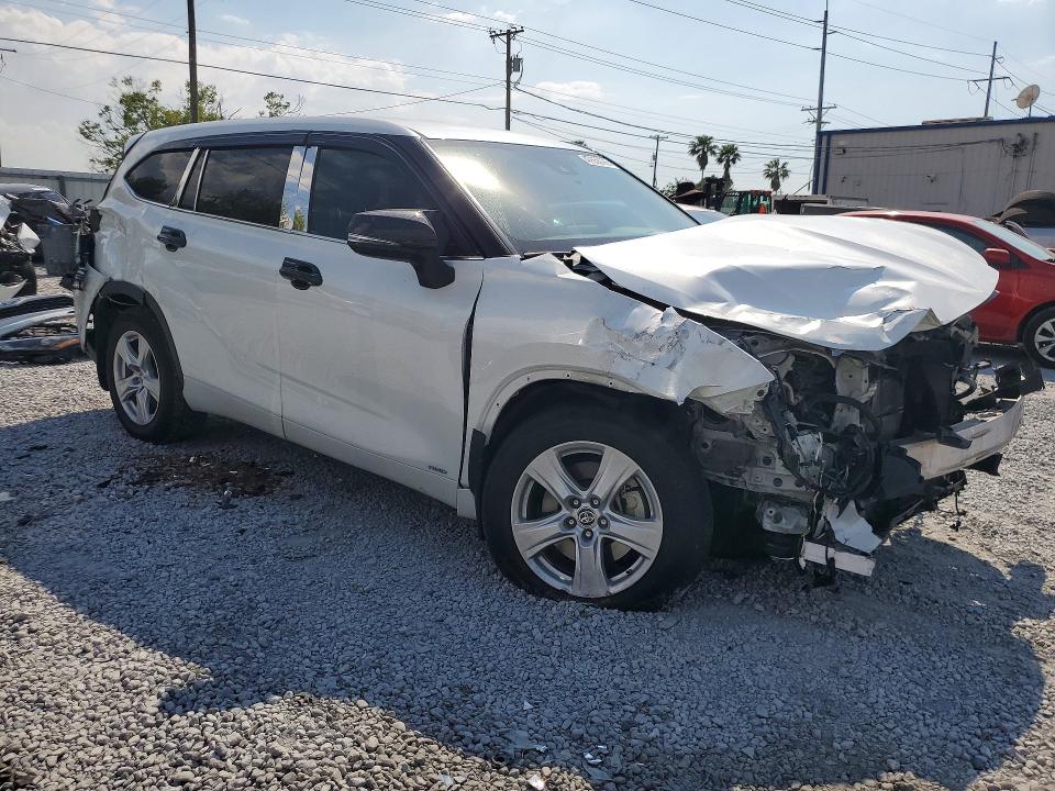 2023 Toyota Highlander VIN 5TDBBRCH7PS106753 COPART salvage auction — FRONT END, Fl - Cert Of Title Slvg Rebuildable, sold $5,800 on 2026-07-10 (photo 4)