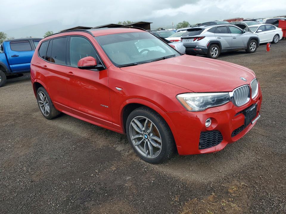 2016 BMW X3 VIN 5UXWX7C54G0R17652 COPART salvage auction — WATER/FLOOD, Hi - Certificate Of Salvage, sold $825 on 2026-07-06 (photo 4)