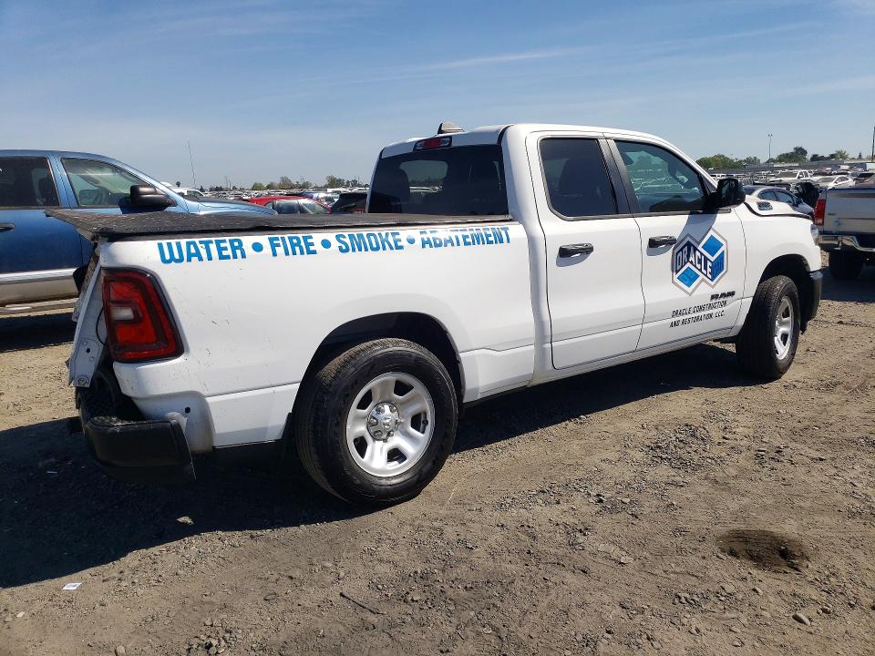 2025 Ram 1500 VIN 1C6SRECGXSN569875 COPART salvage auction — ALL OVER, Ca - Salvage Certificate, sold $4,850 on 2026-07-21 (photo 3)