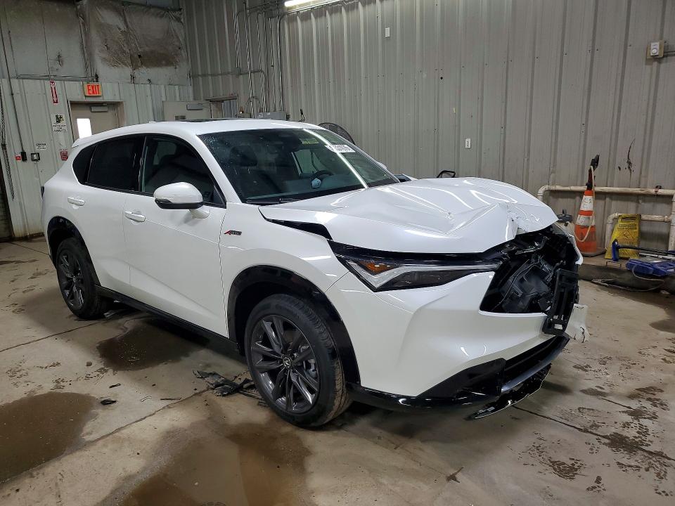 2025 Acura Adx VIN 3HDSA2H5XSM715030 COPART salvage auction — FRONT END, Il - Salvage Certificate, sold $13,400 on 2026-07-28 (photo 4)