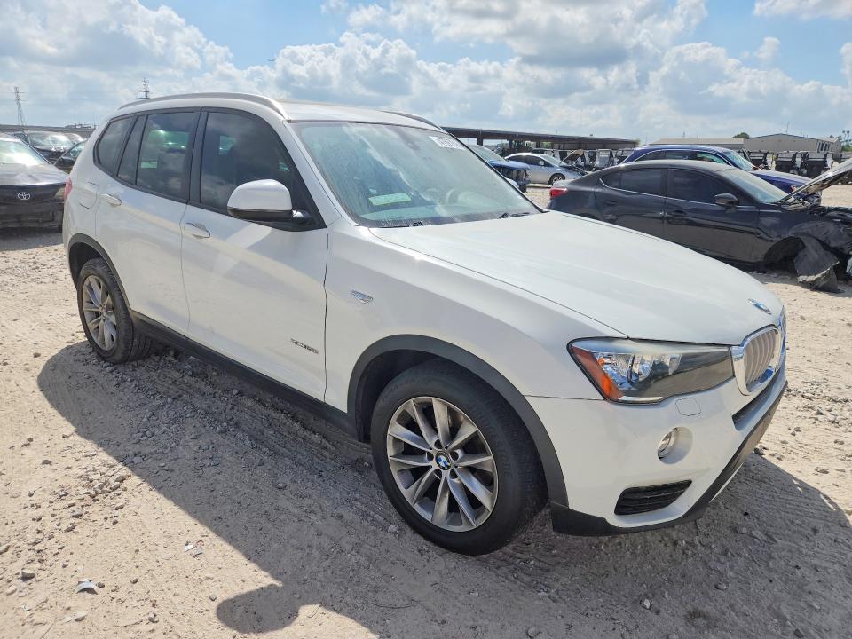 2017 BMW X3 VIN 5UXWX9C32H0T20883 COPART salvage auction — FRONT END, Tx - Salvage Vehicle Title, sold $2,300 on 2026-07-21 (photo 4)