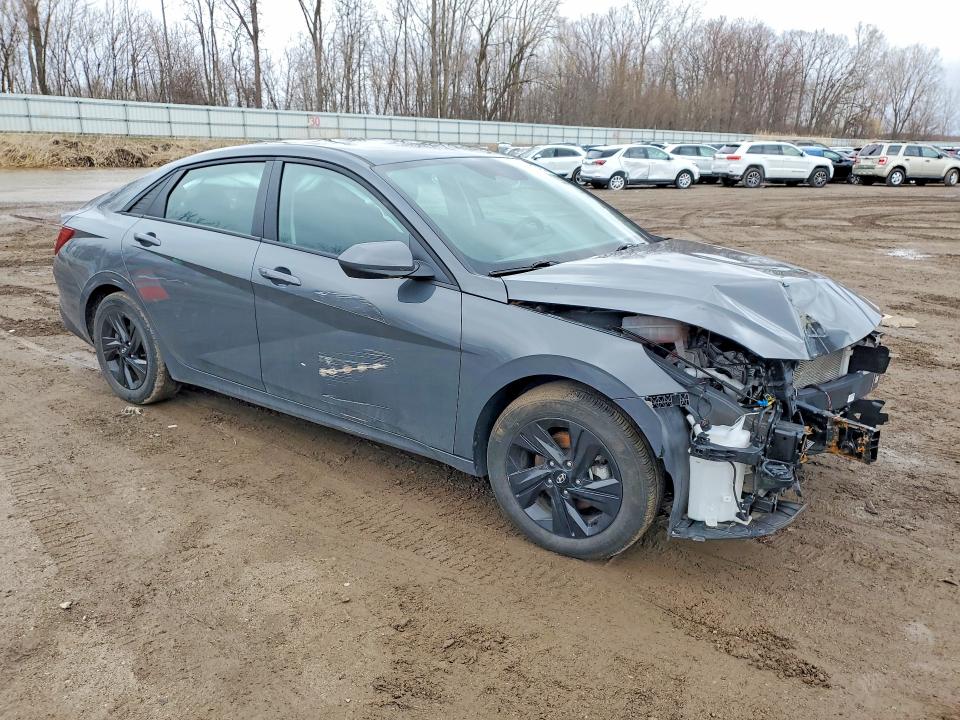 2023 Hyundai Elantra VIN KMHLM4AJ1PU078852 COPART salvage auction — FRONT END, Mi - Scrap Certificate Of Title, sold $1,950 on 2026-07-17 (photo 4)
