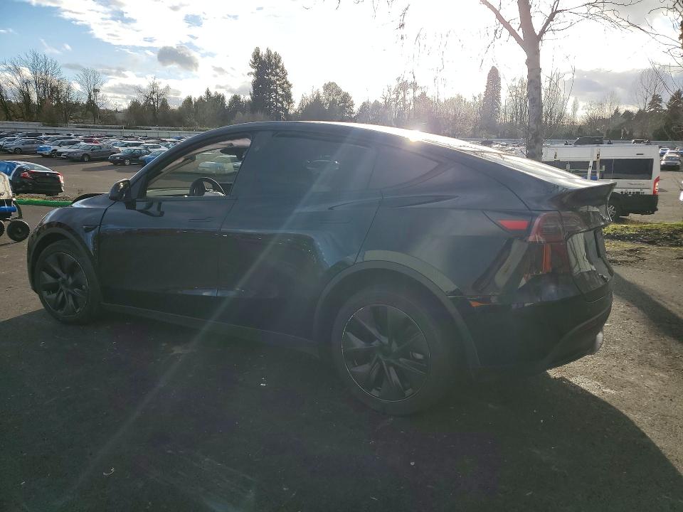 2025 Tesla Model y VIN 7SAYGAEE8SF243801 COPART salvage auction — FRONT END, Or - Salvage Title Certificate, sold $8,200 on 2026-07-13 (photo 2)