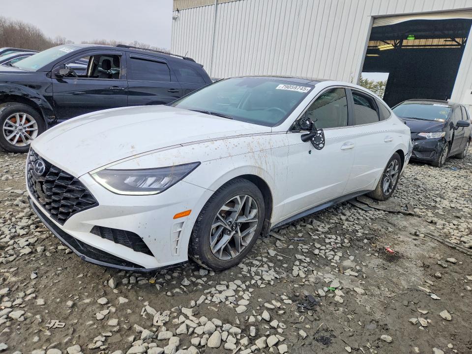 2021 Hyundai Sonata VIN 5NPEF4JA0MH105133 COPART salvage auction — REAR END, Md - Cert Of Salvage > 75% Damage, sold $4,000 on 2026-07-04 (photo 1)