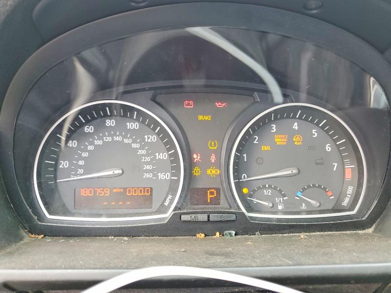 2009 BMW X3 VIN WBXPC93479WJ28905 COPART salvage auction — ROOF, Id - Salvage Certificate Of Title, sold $350 on 2026-07-02 (photo 9)