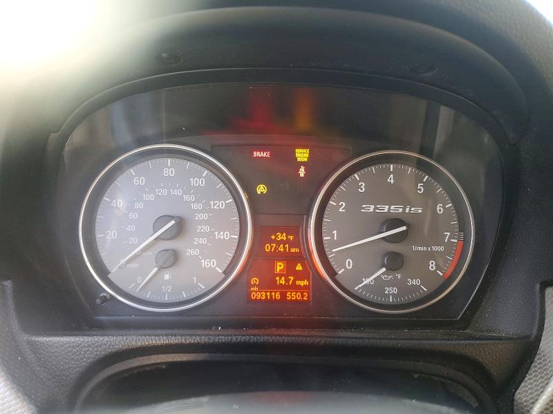 2011 BMW 3er VIN WBADX1C57BE394089 COPART salvage auction — FRONT END, Oh - Cert Of Title-Salvage, sold $2,500 on 2026-07-31 (photo 9)
