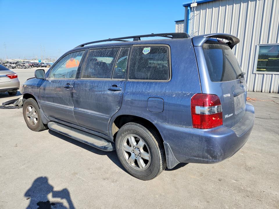 2007 Toyota Highlander VIN JTEHP21A870205007 COPART salvage auction — FRONT END, OK - CERT OF TITLE-SALVAGE, sold $675 on 2026-07-24 (photo 2)