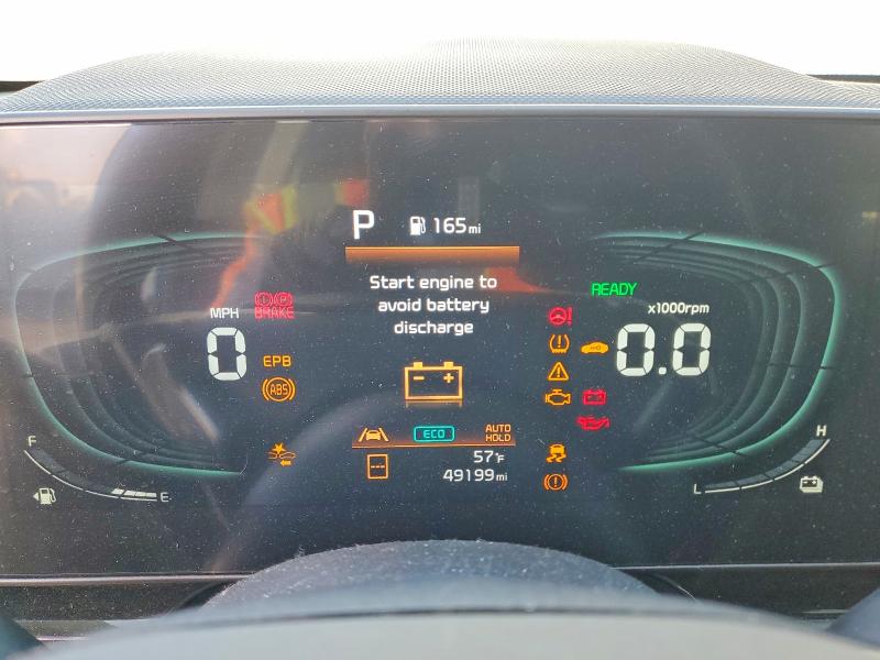 2023 Kia Niro VIN KNDCR3LEXP5043169 COPART salvage auction — FRONT END, Salvage Title, sold $9,200 on 2026-07-15 (photo 9)
