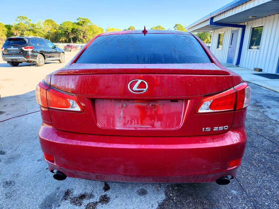 2011 Lexus Is 250 VIN JTHBF5C24B5154264 COPART salvage auction — FRONT END, Fl - Cert Of Title Slvg Rebuildable, sold $250 on 2026-07-22 (photo 6)