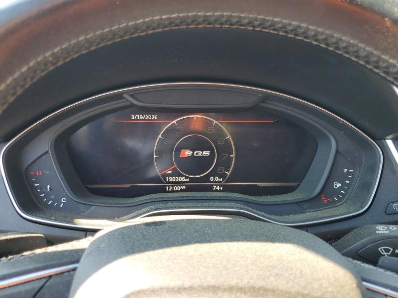 2018 Audi Sq5 VIN WA1A4AFY1J2008944 COPART salvage auction — MINOR DENT/SCRATCHES, Nc - Certificate Of Title, sold $7,000 on 2026-07-15 (photo 9)