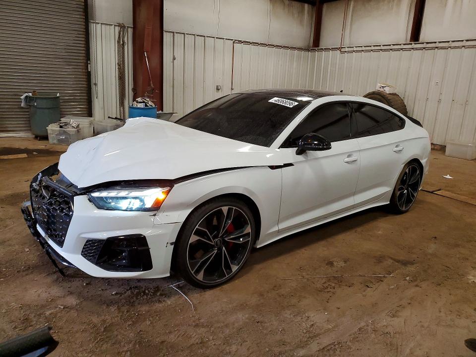 2025 Audi Rs5 VIN WAUC4CF51SA014960 COPART salvage auction — FRONT END, Salvage Title, sold $12,600 on 2026-08-14 (photo 1)