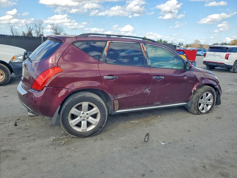 2006 Nissan Murano VIN JN8AZ08T86W415697 COPART salvage auction — SIDE, FL - CERT OF TITLE SLVG REBUILDABLE, sold $425 on 2026-07-02 (photo 3)