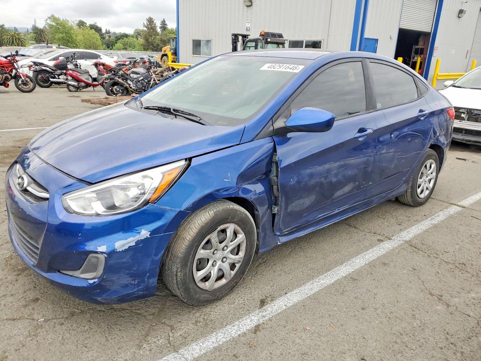 2017 Hyundai Accent VIN KMHCT4AE3HU173047 COPART salvage auction — SIDE, Ca - Salvage Certificate, sold $550 on 2026-07-10 (photo 1)