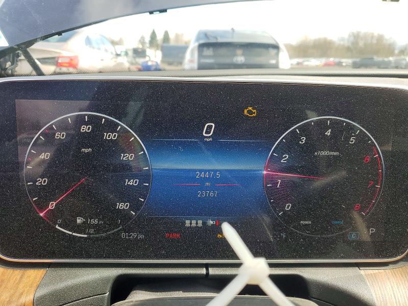 2024 Mercedes-benz C-klasse VIN W1KAF4HB6RR166084 COPART salvage auction — FRONT END, Or - Lien Papers Salvage, sold $875 on 2026-07-20 (photo 9)