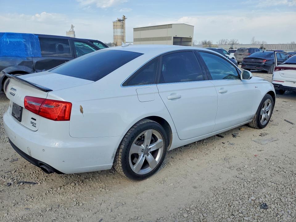 2012 Audi A6 VIN WAUGGAFC8CN058573 COPART salvage auction — FRONT END, Ks - Cert Of Title-Salvage, sold $150 on 2026-07-21 (photo 3)