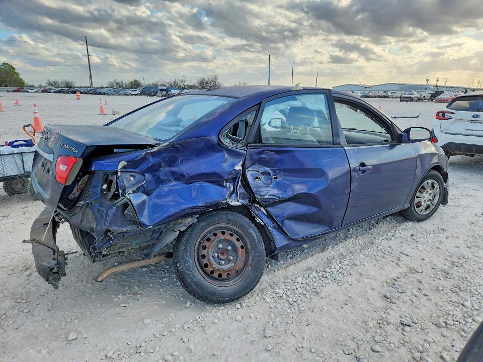 2010 Hyundai Elantra VIN KMHDU4ADXAU118822 COPART salvage auction — SIDE, Tx - Salvage Vehicle Title, sold $400 on 2026-07-02 (photo 3)