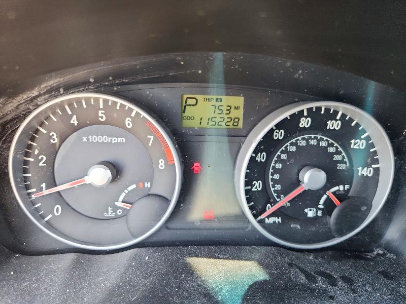 2007 Hyundai Accent VIN KMHCN46C07U142726 COPART salvage auction — FRONT END, Tx - Certificate Of Title, sold $200 on 2026-07-23 (photo 9)