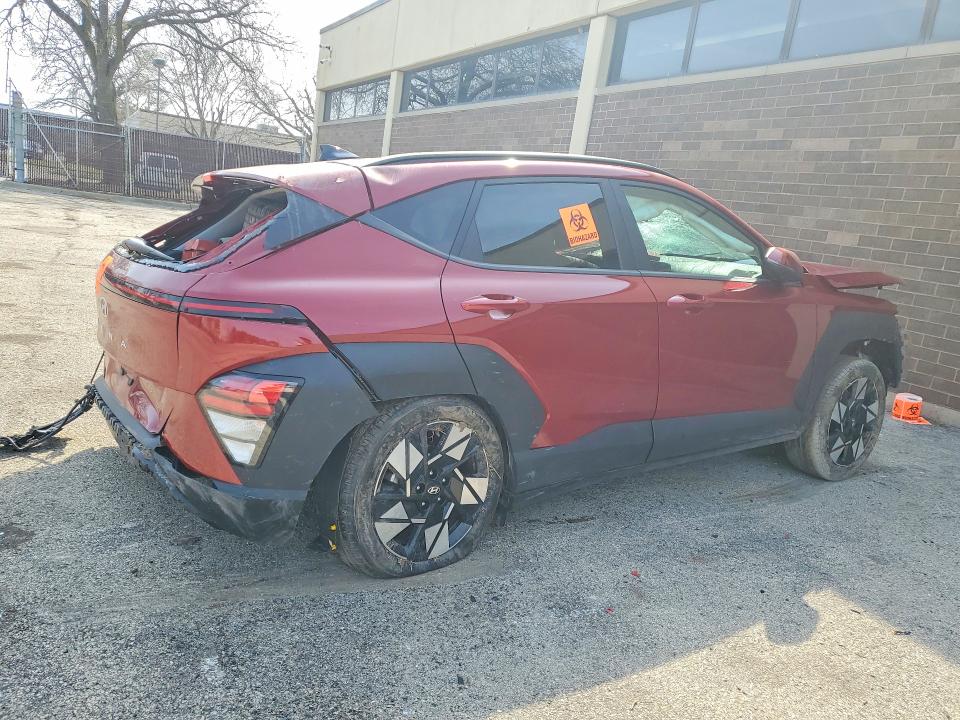 2024 Hyundai Kona VIN KM8HB3AB9RU169420 COPART salvage auction — ROLLOVER, Id - Cert Of Title-Junk, sold $2,350 on 2026-07-06 (photo 3)