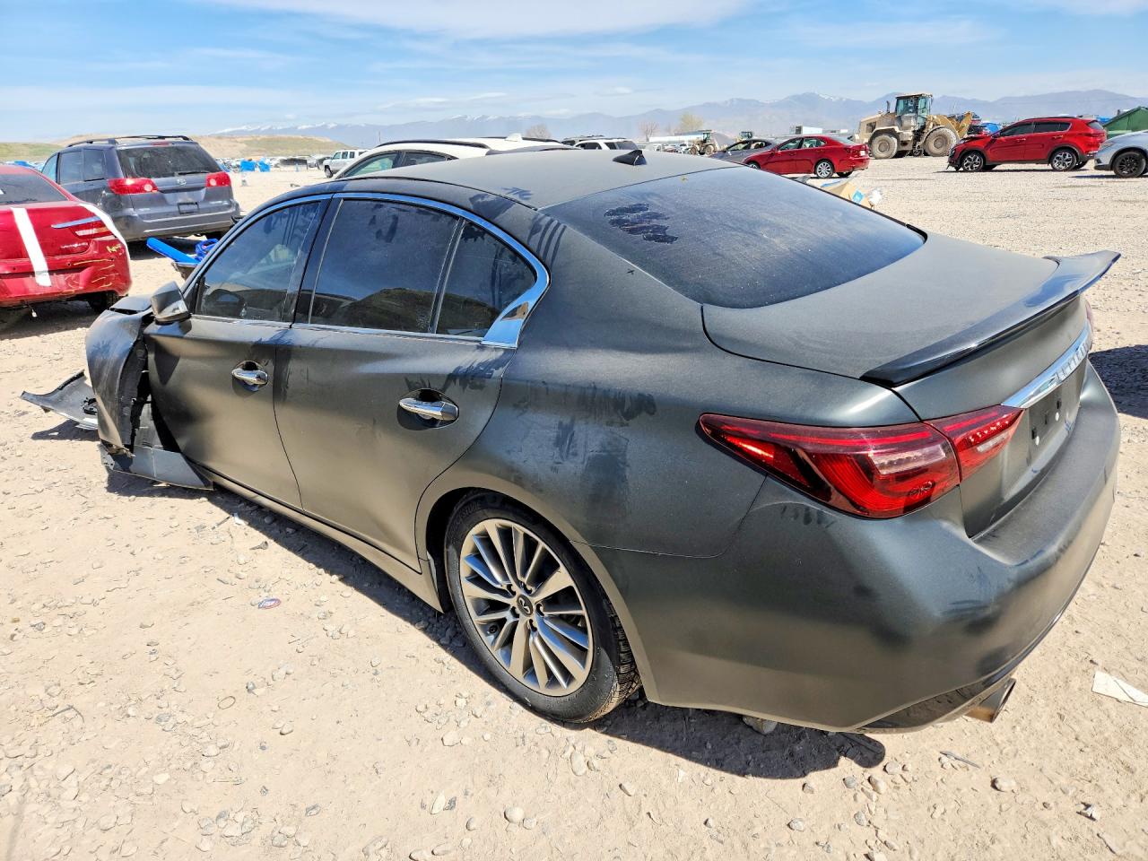 2018 Infiniti Q50 VIN JN1EV7AR6JM440458 COPART salvage auction — Front End, UT - SALVAGE CERTIFICATE, sold $2,550 on 2026-06-05 (photo 2)