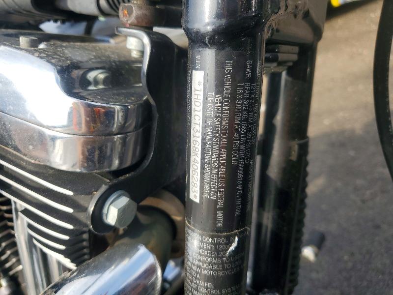 2008 Harley-davidson Sportster VIN 1HD1CT3168K406283 COPART salvage auction — FRONT END, Ar - Certificate Of Title, sold $250 on 2026-07-30 (photo 8)