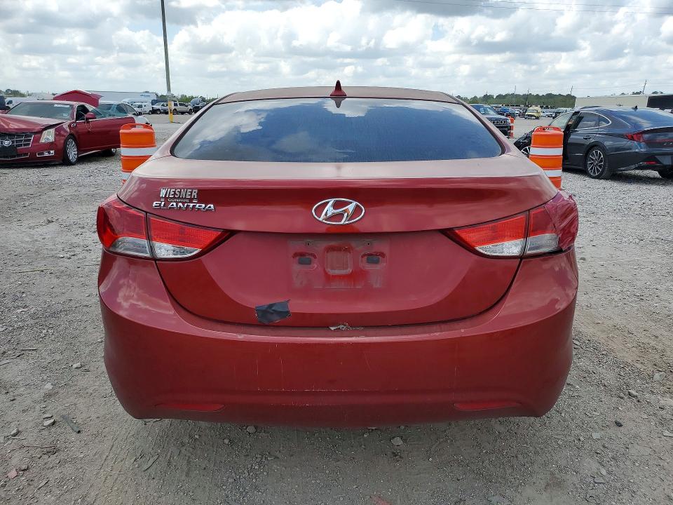 2012 Hyundai Elantra VIN KMHDH4AE5CU267705 COPART salvage auction — SIDE, TX, sold $750 on 2026-07-09 (photo 6)