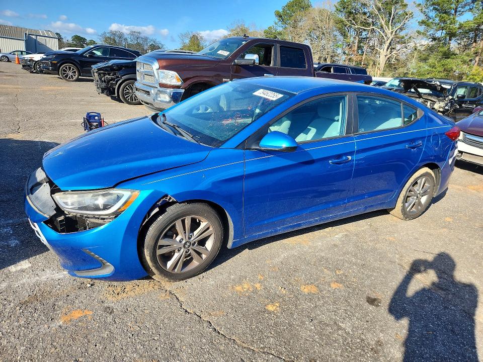 2017 Hyundai Elantra VIN KMHD84LF7HU143030 COPART salvage auction — FRONT END, ID - SALVAGE CERTIFICATE OF TITLE, sold $1,550 on 2026-07-27 (photo 1)