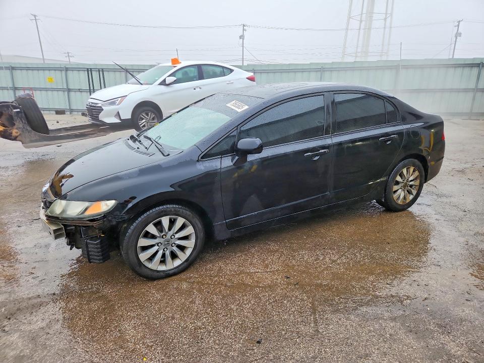 2009 Honda Civic VIN 19XFA16829E016974 COPART salvage auction — FRONT END, Il - Salvage Certificate, sold $225 on 2026-07-03 (photo 1)