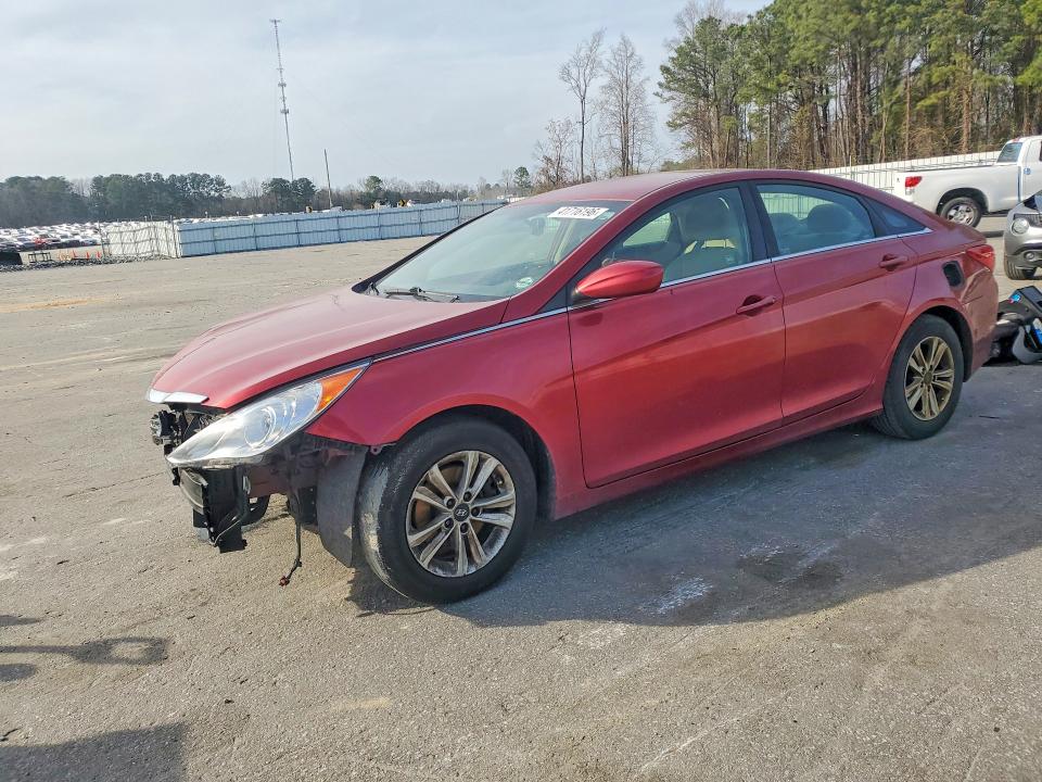 2013 Hyundai Sonata VIN 5NPEB4AC9DH701998 COPART salvage auction — FRONT END, Nc - Parts Only-Record Of Sale, sold $475 on 2026-07-02 (photo 1)