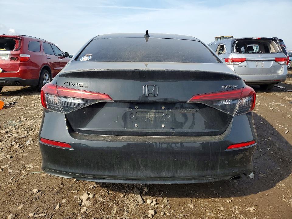 2022 Honda Civic VIN 2HGFE2F53NH592217 COPART salvage auction — FRONT END, Il - Salvage Certificate, sold $3,900 on 2026-07-03 (photo 6)