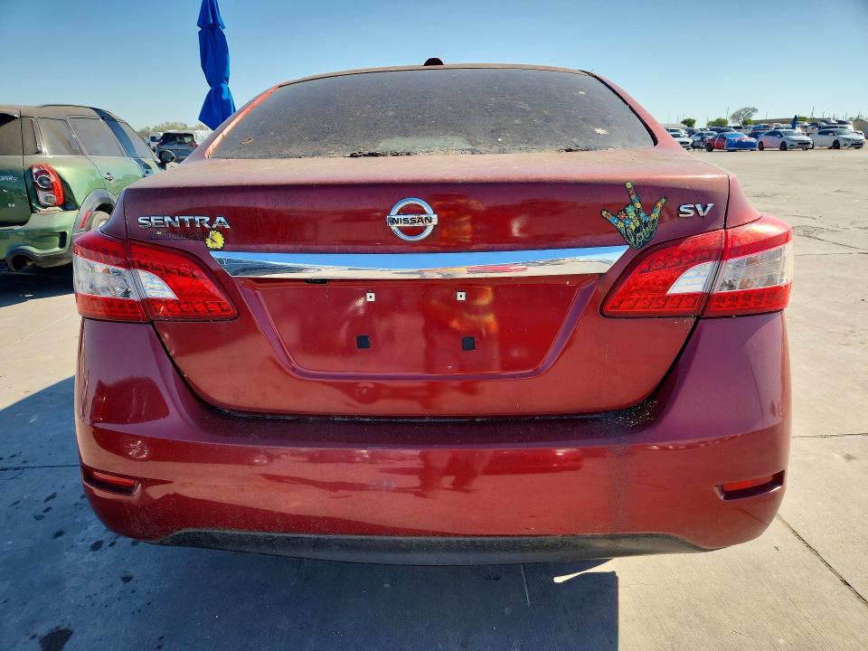 2015 Nissan Sentra VIN 3N1AB7AP3FY252040 COPART salvage auction — SIDE, Tx - Certificate Of Title, sold $800 on 2026-07-09 (photo 6)