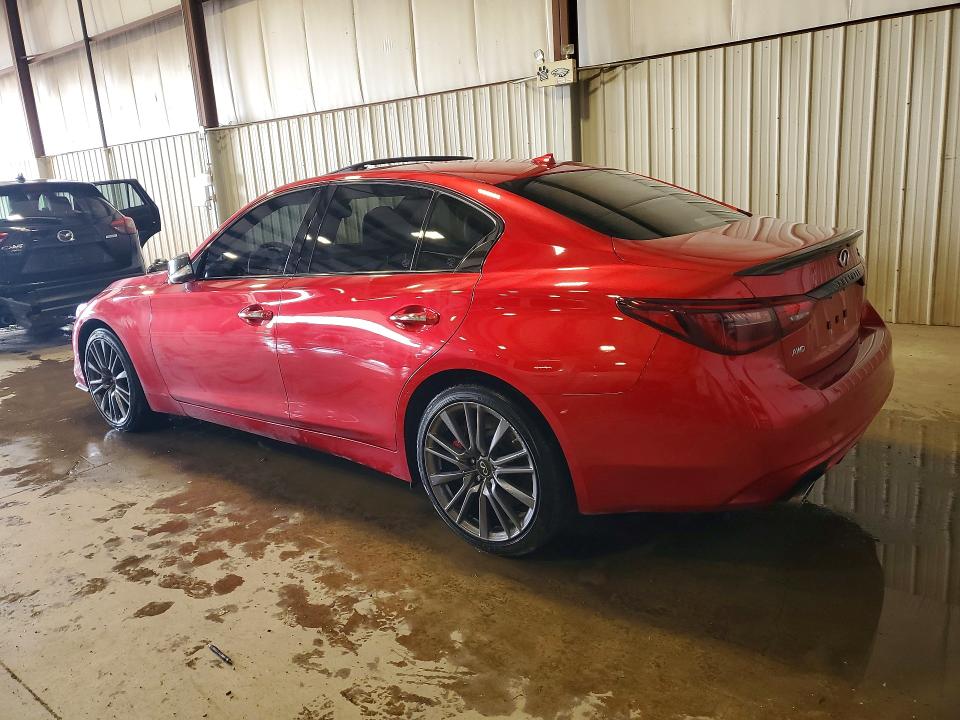 2023 Infiniti Q50 VIN JN1FV7DR0PM590882 COPART salvage auction — ROOF, Md - Cert Of Salvage > 75% Damage, sold $7,000 on 2026-07-24 (photo 2)