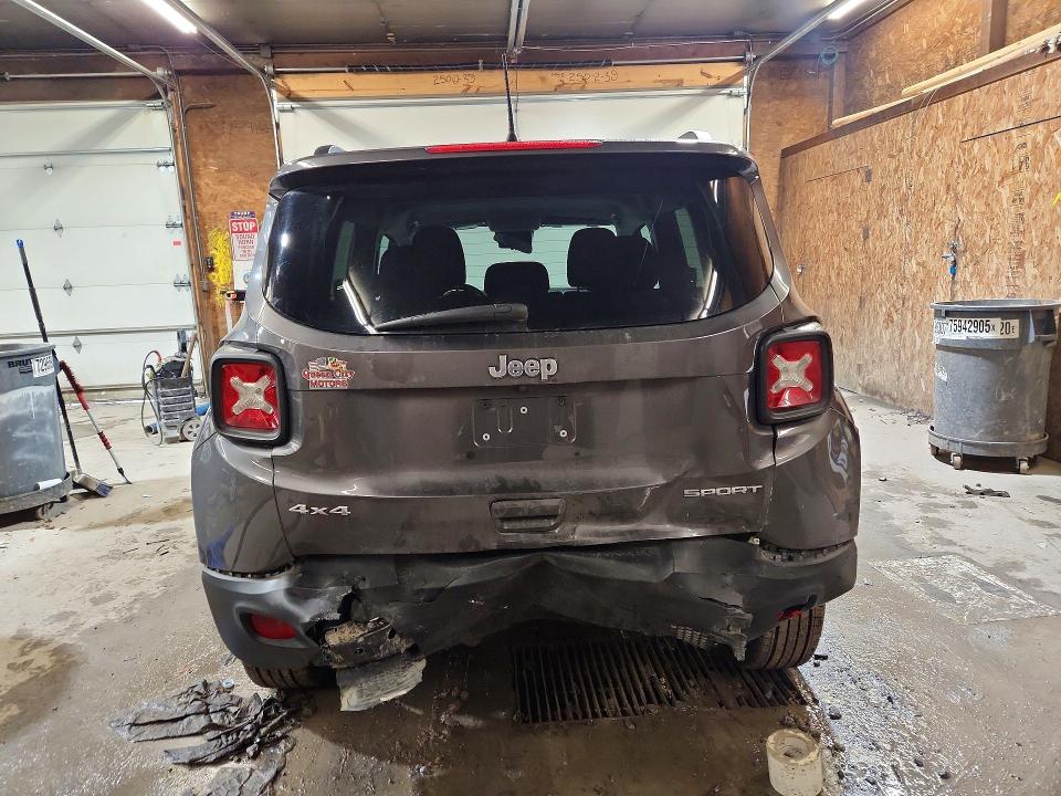 2019 Jeep Renegade VIN ZACNJBAB0KPK03401 COPART salvage auction — REAR END, Md - Cert Of Salvage > 75% Damage, sold $1,500 on 2026-08-06 (photo 6)