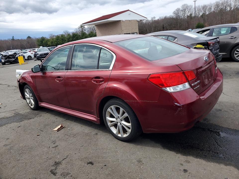 2013 Subaru LEGACY VIN 4S3BMBG66D3045130 COPART salvage auction — FRONT END, Wv - Salvage Certificate, sold $725 on 2026-07-02 (photo 2)