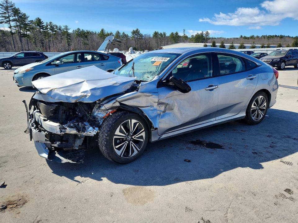 2018 Honda Civic VIN JHMFC1F74JX025244 COPART salvage auction — FRONT END, Me - Cert Of Title-Salvage Collisio, sold $575 on 2026-07-15 (photo 1)